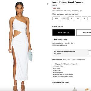 SNDYS Nera Cutout Maxi Dresss